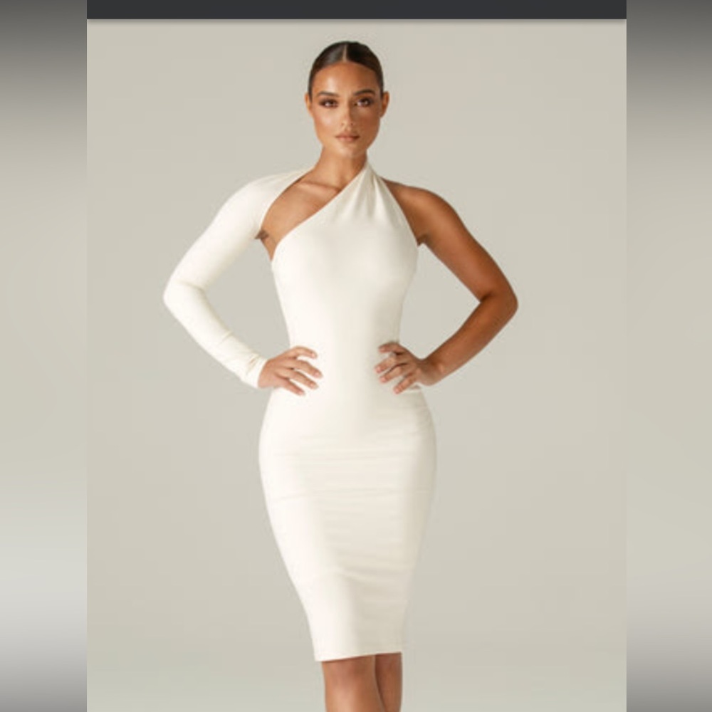 Dasha Modern Dress (Off White) Brand-ALIEVA